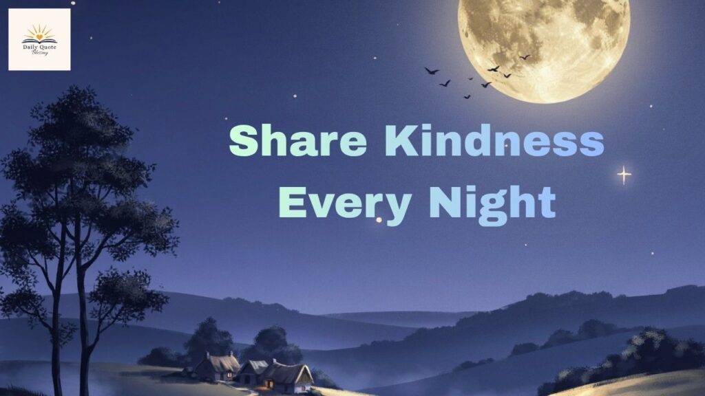 Sharing good night blessings through messages, cards, and social media