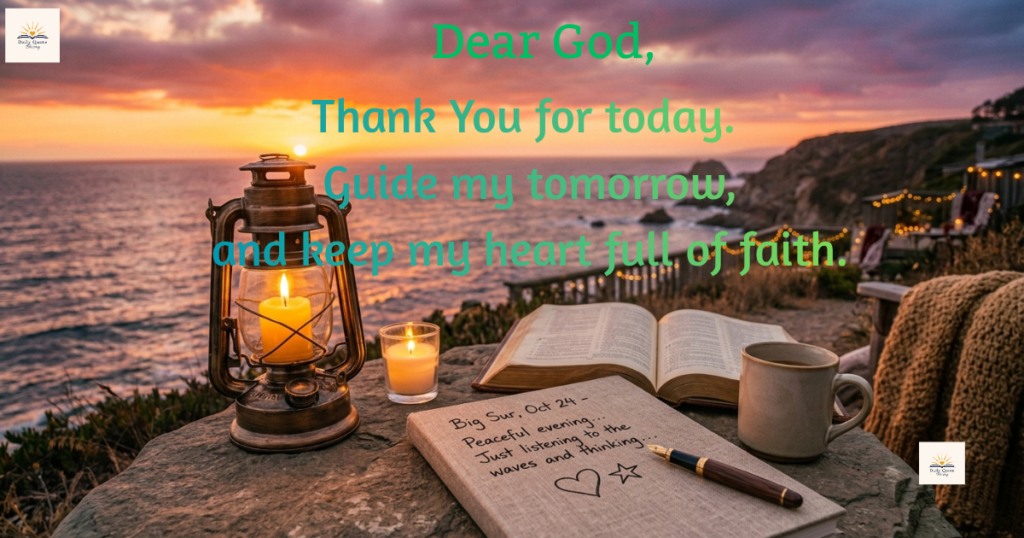 How to write a meaningful good evening prayer message