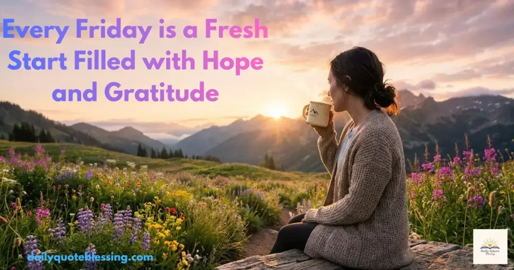 Friday blessings with gratitude and hope