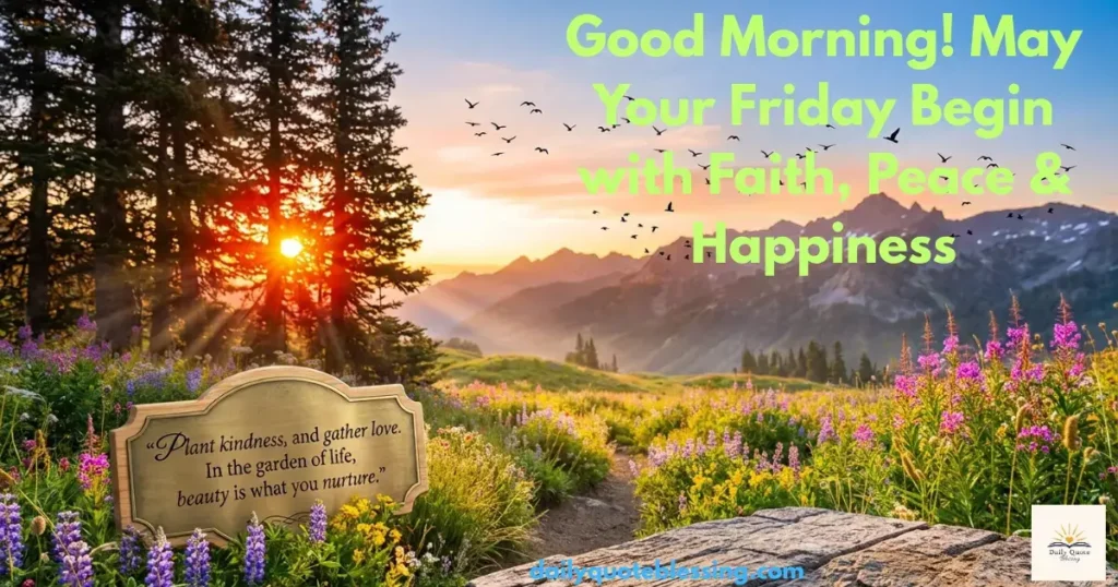 Good morning positive Friday blessings