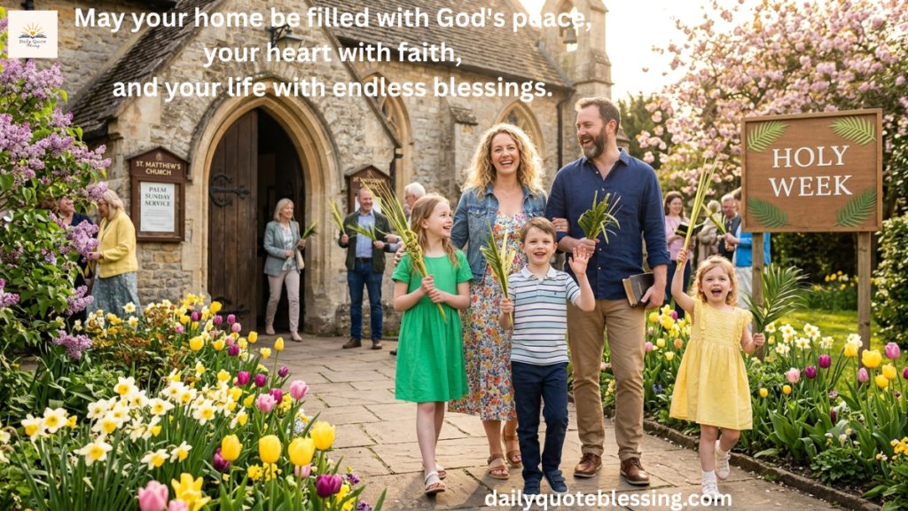 Happy Palm Sunday family blessings