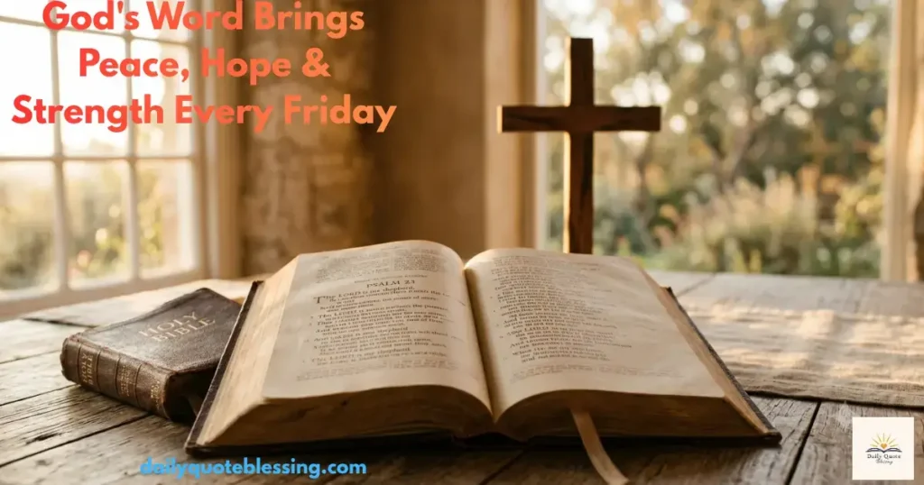 Bible verses for positive Friday blessings