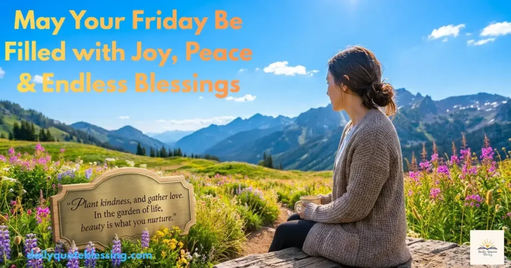 Positive Friday blessings to brighten your day